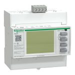 PM3255 indirect via CT three phase multifunction meter - DIN rail mount - 2 digital I - 2 digital O - Modbus RS485 - up to 15th harmonic - LCD display - Class 0.5S